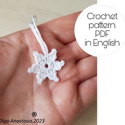 Snowflake  20 Christmas crochet pattern , crochet Snowflake pattern , crochet pattern , Irish Crochet , Motif crochet ,
