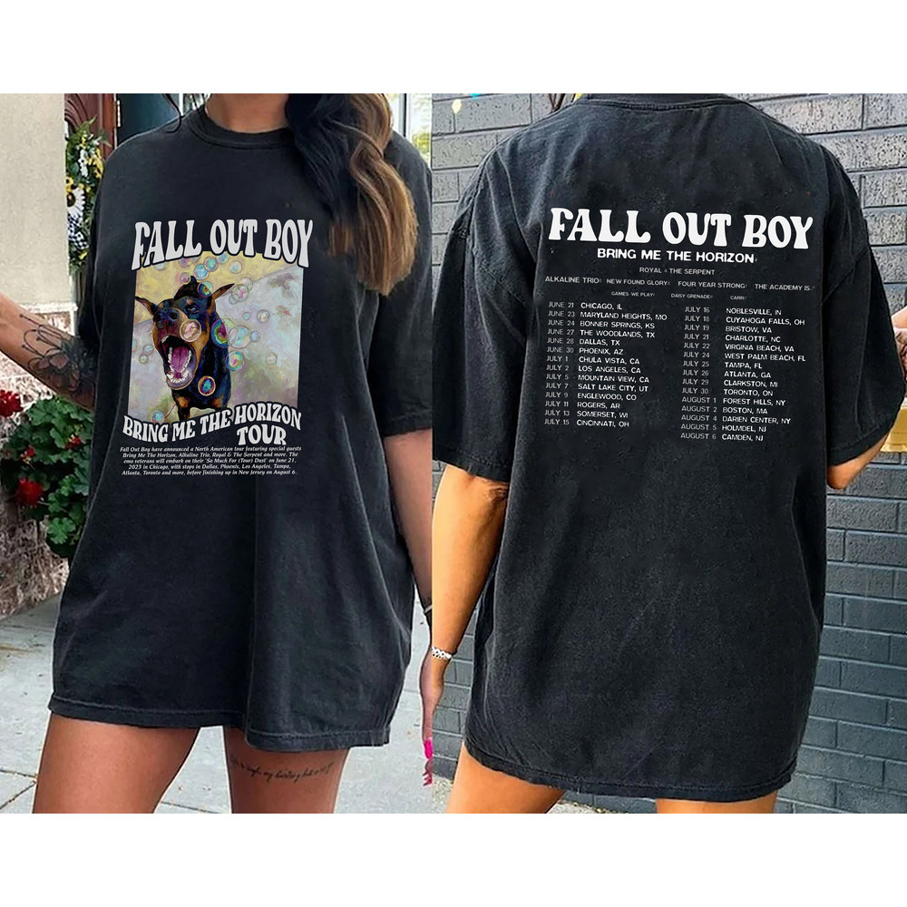 Comfort Colors® Fall Out Boy Shirt - So Much For (Tour) Dust Shirt - Fall Out Boy Tour 2023 Shirt - American Rock Band T-Shirt - 5.jpg