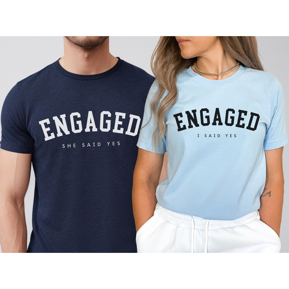 Future Mrs Engaged Shirt, He Asked She Said Yes Gift, Engaged AF, Just Engaged Gifts, Engagement Gift, Engagement Announcement, Fiance Shirt - 1.jpg