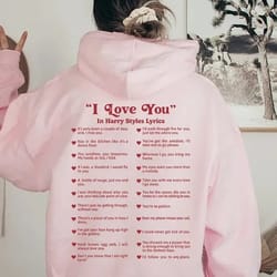 i love you in harry style crewneck sweatshirt, one direction lyrics shirt