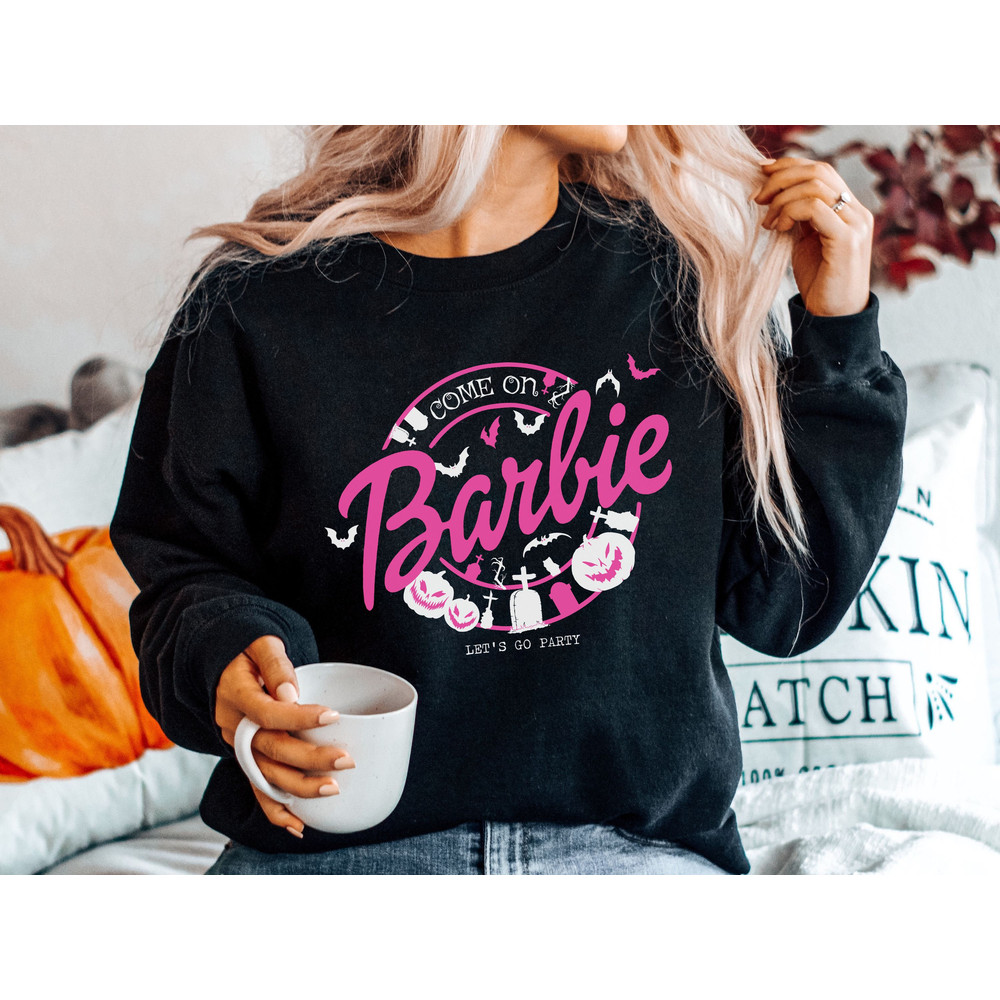 Halloween Sweatshirt For Women Unique, Come On Let's Go Party Sweatshirt, Halloween Shirt Women Best Seller, Girls Halloween Shirt Kids Gift - 2.jpg
