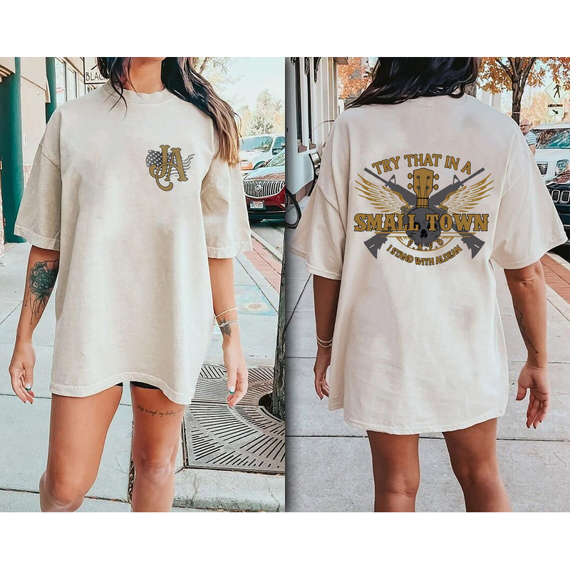 Comfort Colors® Jason Aldean Shirt, JA Shirt, Try that in a small town Shirt, Jason Aldean tee, American Flag Quote, Country Music Shirt - 4.jpg