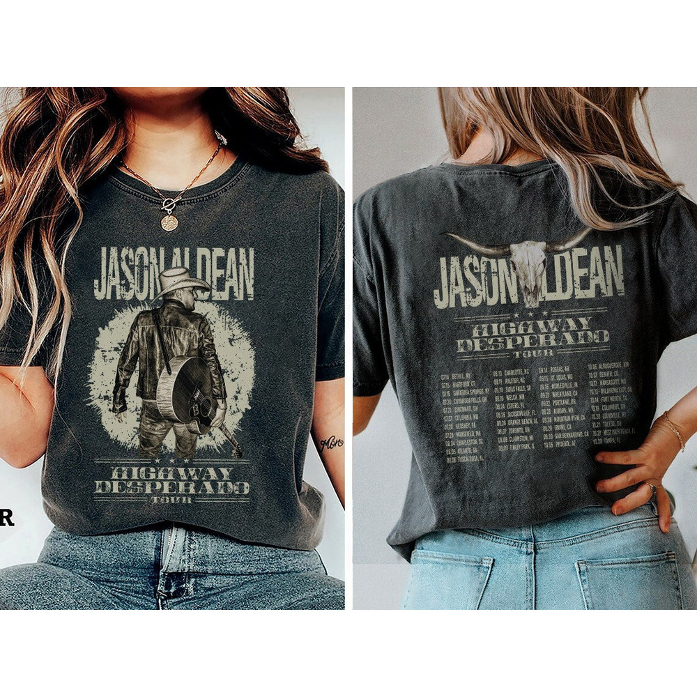 Comfort Colors® Jason Aldean Try that in a small town shirt, Jason Aldean Shirt, Aldean Highway Desperado shirt, Jason Aldean Cowboys Tee - 1.jpg