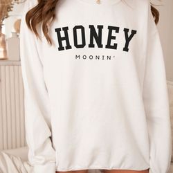 honeymoon sweatshirt newlywed shirt, engagement gift, bridal shower, honeymoon vibes, just married, bride groom matching