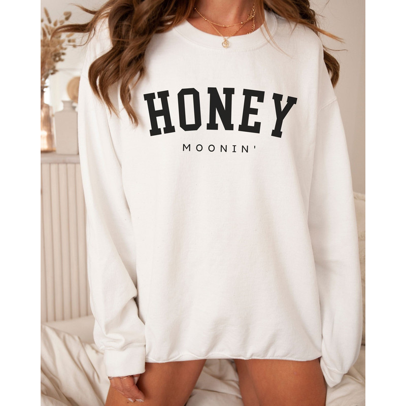 Honeymoon Sweatshirt Newlywed Shirt, Engagement Gift, Bridal Shower, Honeymoon Vibes, Just Married, Bride Groom Matching Outfit Sweatshirts - 1.jpg