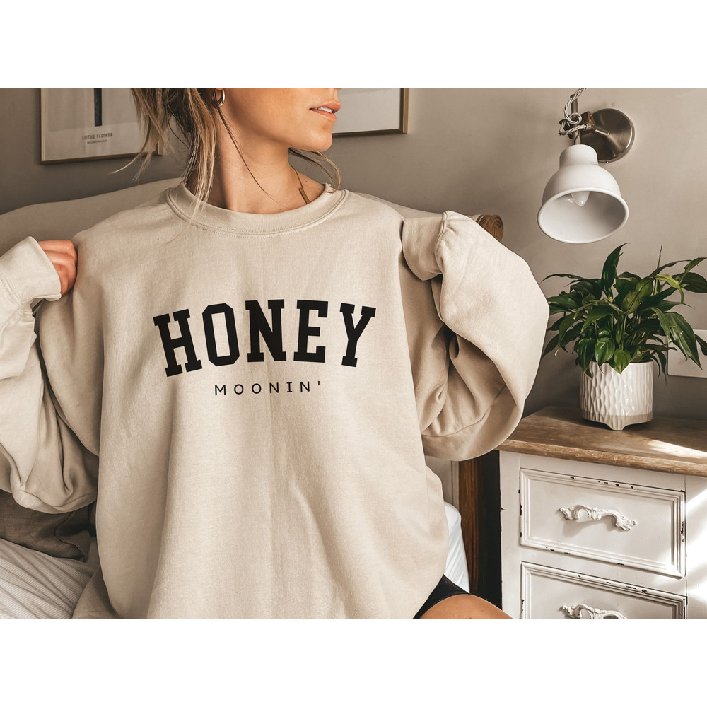 Honeymoon Sweatshirt Newlywed Shirt, Engagement Gift, Bridal Shower, Honeymoon Vibes, Just Married, Bride Groom Matching Outfit Sweatshirts - 2.jpg