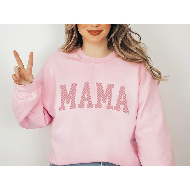 MAMA Shirt College Apparel, Mama Shirt, Gift for Mother, Mama Sweatshirt, Gigi Gift, Mimi Gift, T-shirt for Mother, Expecting New Mom Gift - 3.jpg