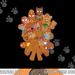 marvel avengers gingerbread cookies christmas png, sublimation copy