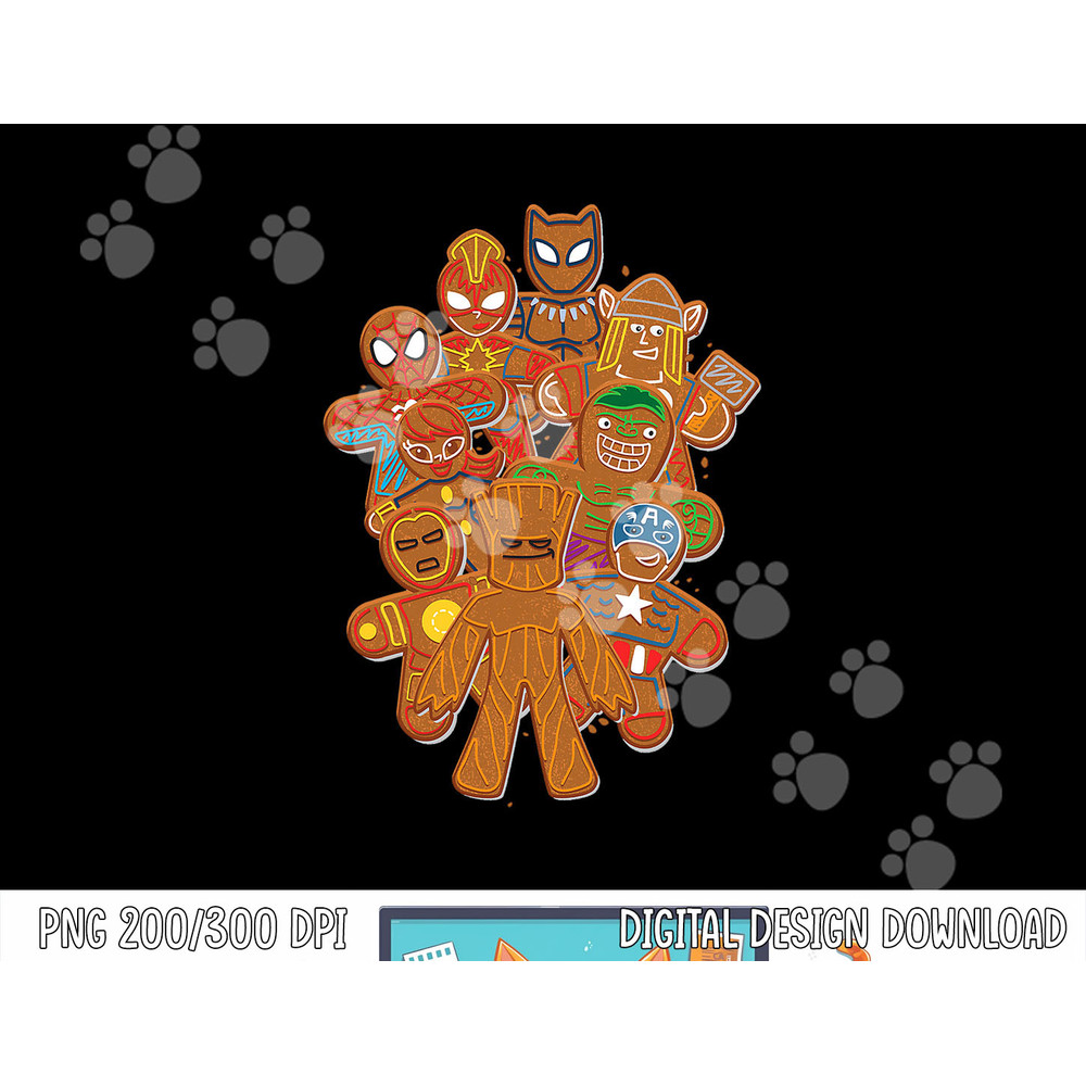 Marvel Avengers Gingerbread Cookies Christmas png, sublimation copy.jpg