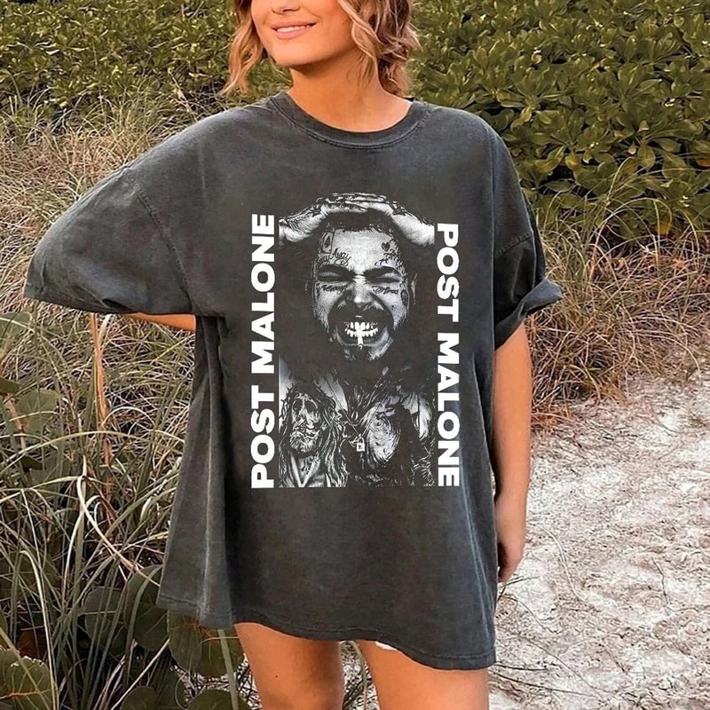 Comfort Colors® Post Malone Shirt, Posty Shirt, If Y'all Weren't Here I'd Be Crying Tour Shirt - 1.jpg