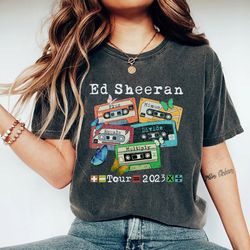 Comfort Colors Retro Ed Sheeran Cassettes Shirt, Ed Sheeran 2023 World