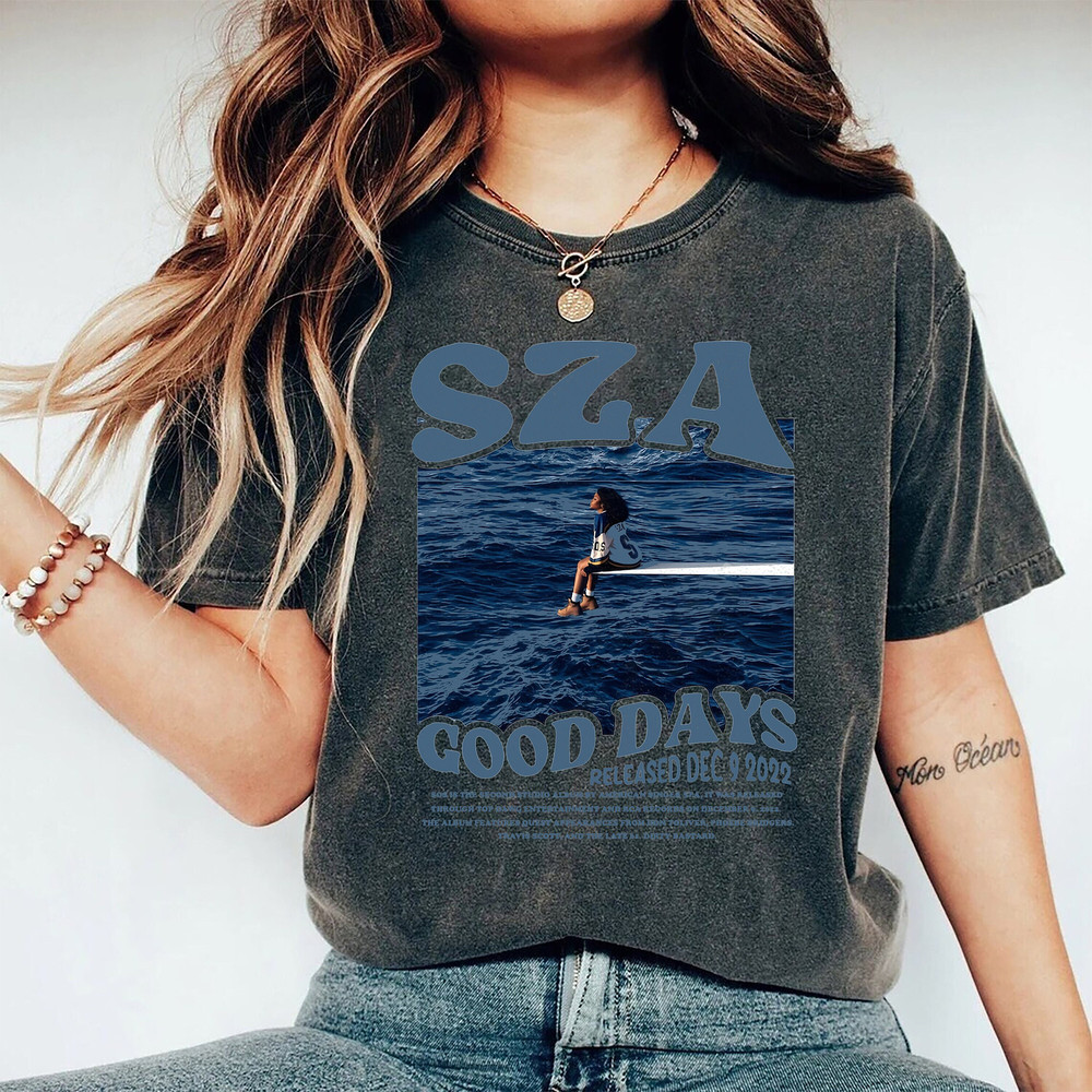 Comfort Colors® Retro SZA Shirt, Good Days Graphic Tee, Sza Merch, SOS Tour 2023, Kill Bill Tee, Gifts For RnB Lovers - 1.jpg