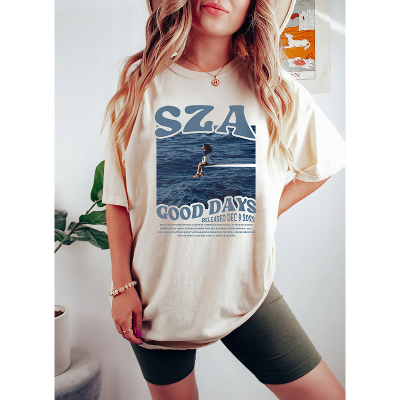 Comfort Colors® Retro SZA Shirt, Good Days Graphic Tee, Sza Merch, SOS Tour 2023, Kill Bill Tee, Gifts For RnB Lovers - 2.jpg