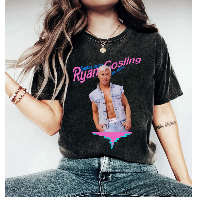 Comfort Colors® Ryan Gosling Barbie 2023 Shirt, Ryan Gosling Shirt, Eva Mendes Shirt, Barbie 2023 Shirt, Ryan Gosling As Ken Shirt - 2.jpg