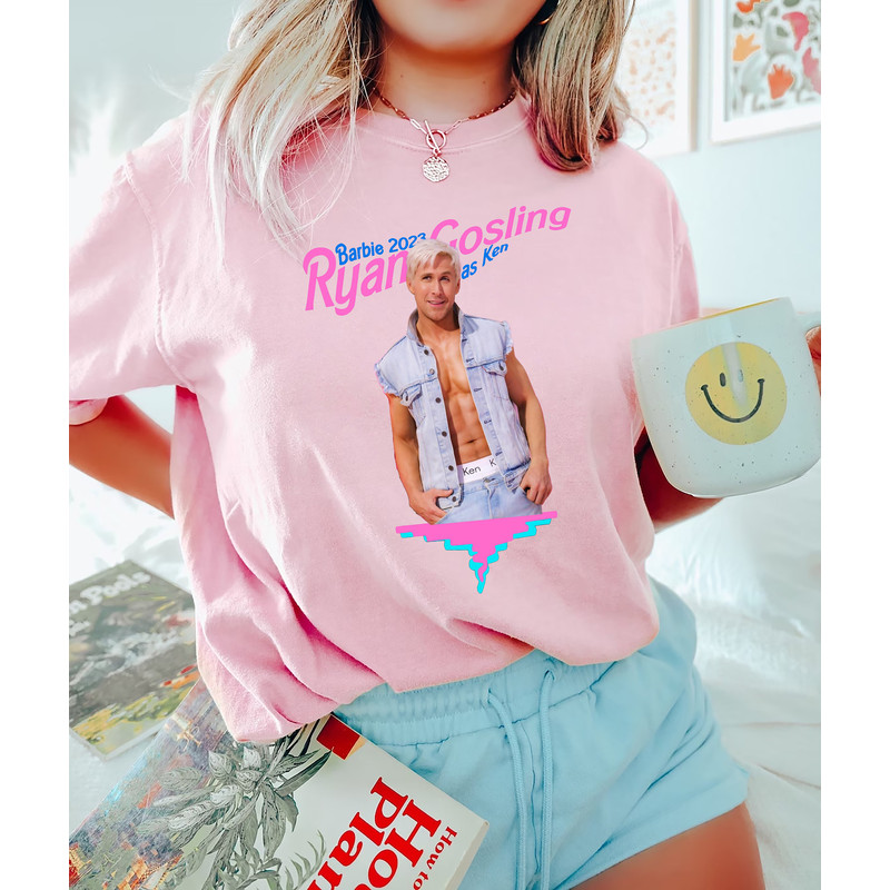 Comfort Colors® Ryan Gosling Barbie 2023 Shirt, Ryan Gosling Shirt, Eva Mendes Shirt, Barbie 2023 Shirt, Ryan Gosling As Ken Shirt - 3.jpg