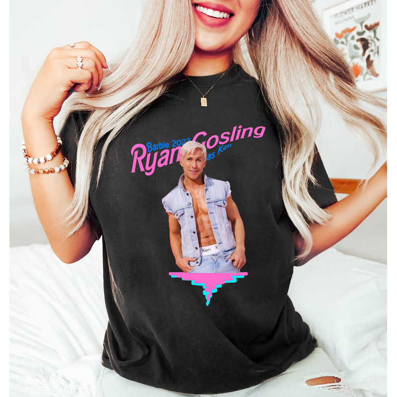 Comfort Colors® Ryan Gosling Barbie 2023 Shirt, Ryan Gosling Shirt, Eva Mendes Shirt, Barbie 2023 Shirt, Ryan Gosling As Ken Shirt - 4.jpg