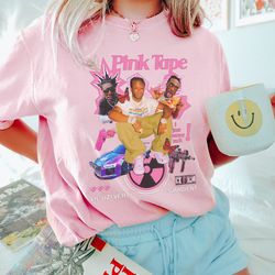 comfort colors the pink tape lil uzi vert tee, the pink tape graphic t