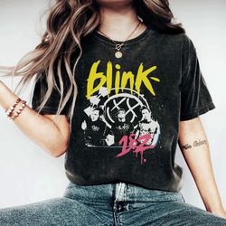 comfort colorsblink 182 shirt, blink 182 tour art shirt, blink 182 shirt