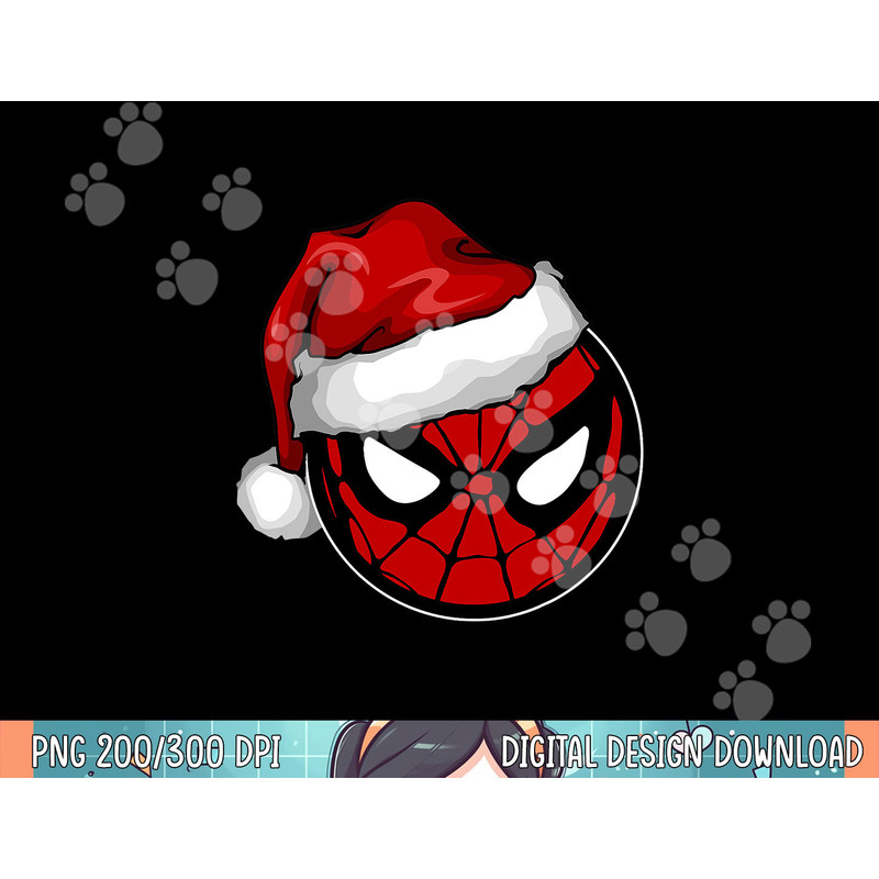 Marvel Christmas Spider-Man Santa Hat png, sublimation.jpg