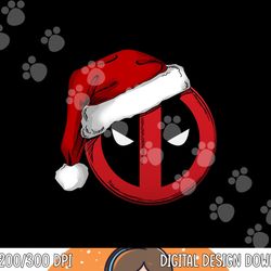 marvel deadpool icon santa hat christmas graphic  png,sublimation copy