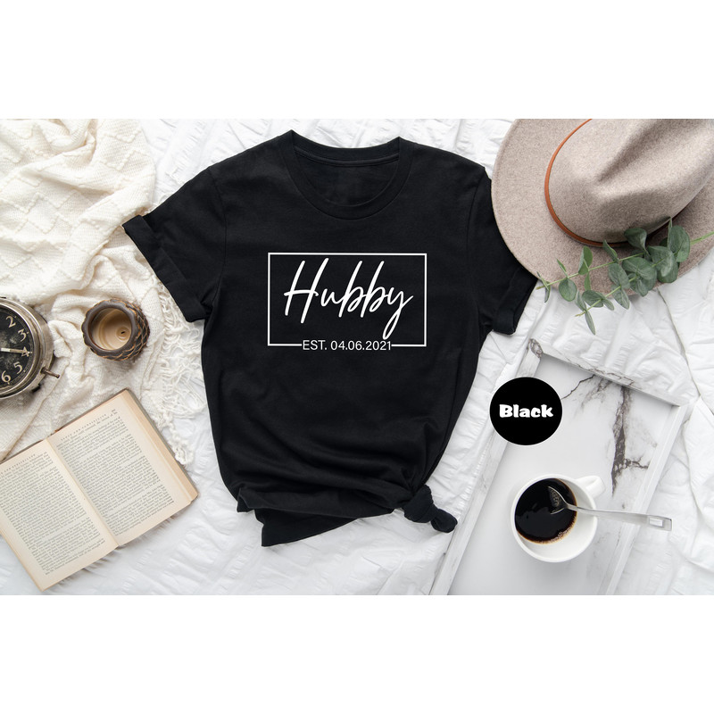 Custom Wifey And Hubby Shirt, Personalized Wedding Party T-shirt, Honeymoon Sweatshirt, Wife And Hubs Hoodie, Just Married Couple Tee Gifts - 3.jpg