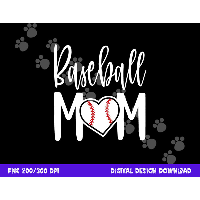 Baseball Mom Heart Gift for Sports Moms png, sublimation copy.jpg