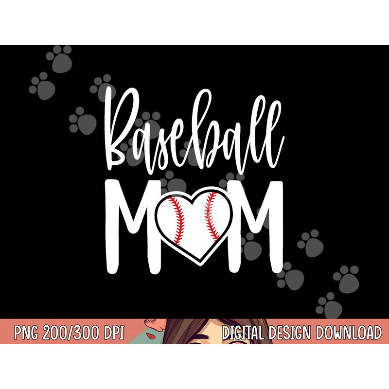 Baseball Mom Heart Gift for Sports Moms png, sublimation copy.jpg