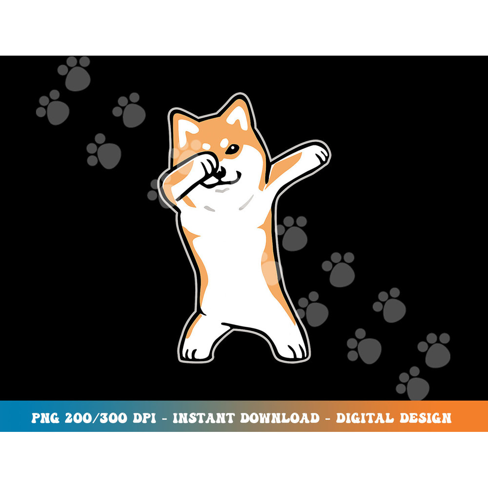 Dog Meme shirt DABBING SHIBA INU DOGE  png, sublimation copy.jpg