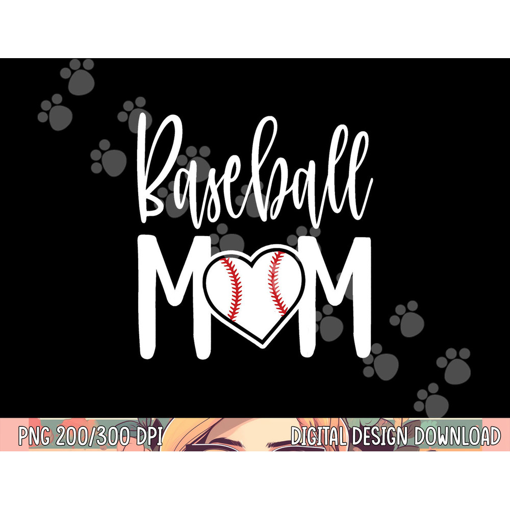 Baseball Mom Heart Gift for Sports Moms png, sublimation copy.jpg