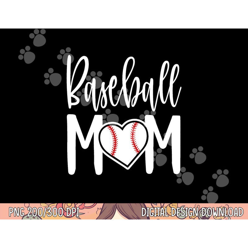 Baseball Mom Heart Gift for Sports Moms png, sublimation copy.jpg
