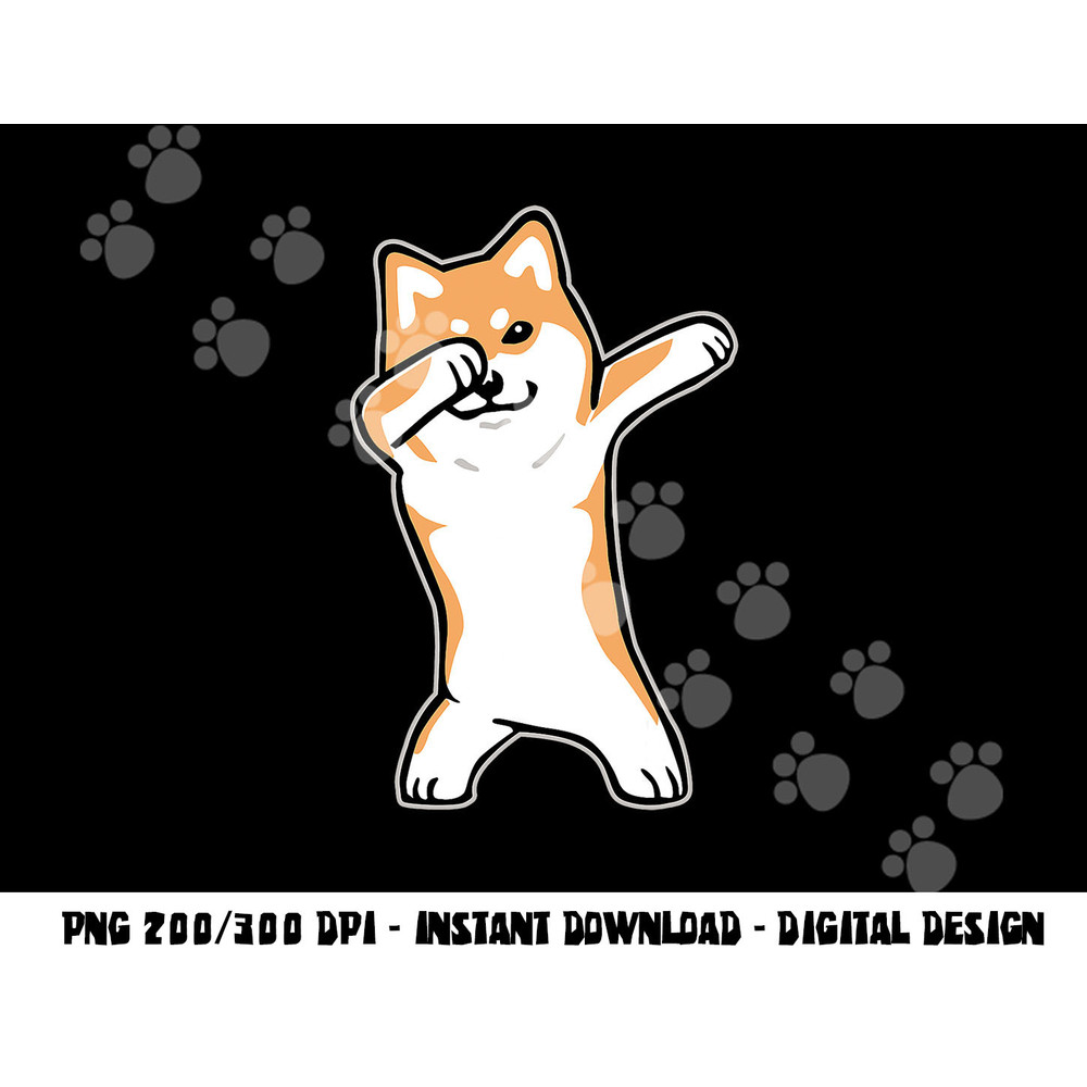 Dog Meme shirt DABBING SHIBA INU DOGE png, sublimation copy.jpg