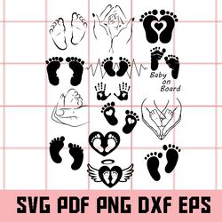 baby feet svg, baby feet clipart, baby feet png, baby feet eps, baby feet dxf, baby feet digital illustrator, digitalfil