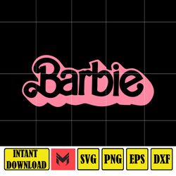 barbie logo svg, barbie svg, png, svg file for cricut, layered svg files, clipart files, instant download (8)