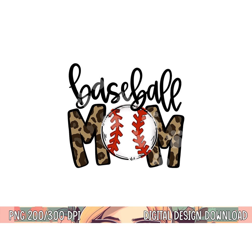 Baseball Mom Leopard Game Day Vibes T-ball Mom Mother s Day png, sublimation copy.jpg