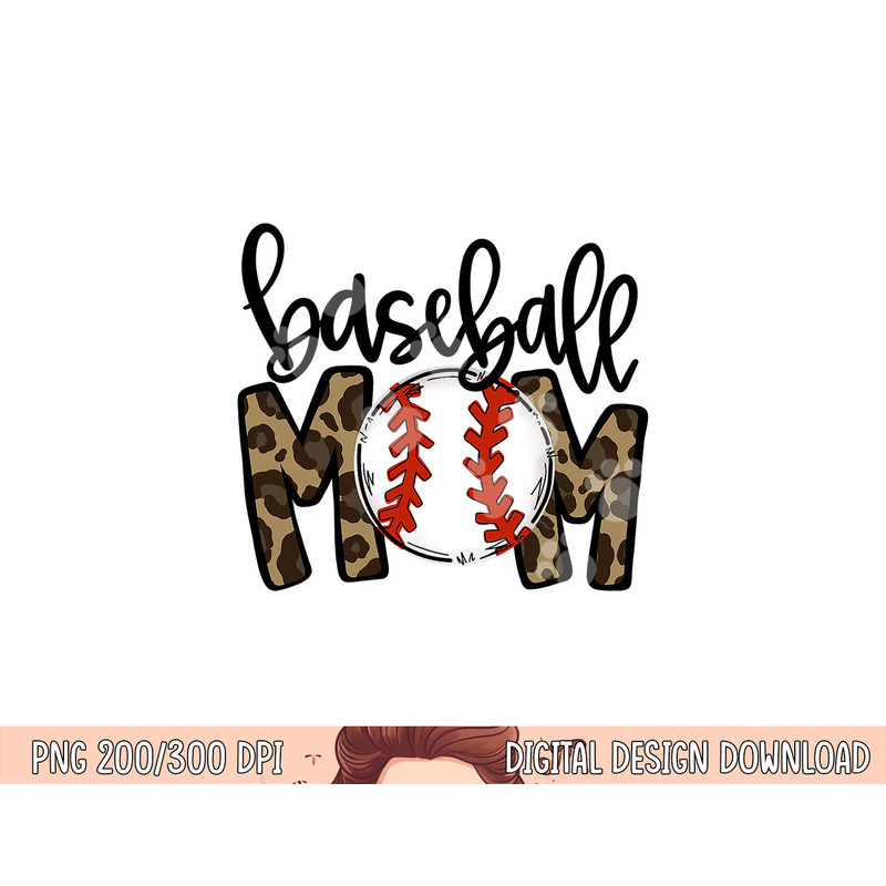 Baseball Mom Leopard Game Day Vibes T-ball Mom Mother s Day png, sublimation copy.jpg