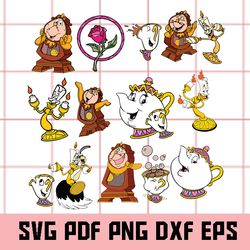 beauty and the beast svg, beauty and the beast clipart, beauty and the beast digital clipart, beauty and the beast png