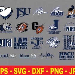 jackson state svg, hbcu svg collections, hbcu team, football svg, mega bundle, digital download