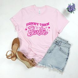 honky tonk baby, trendy retro bayb tee, barbie crewneck, baybies sweatshirt, girls barbie shirt, girls birthday party, c