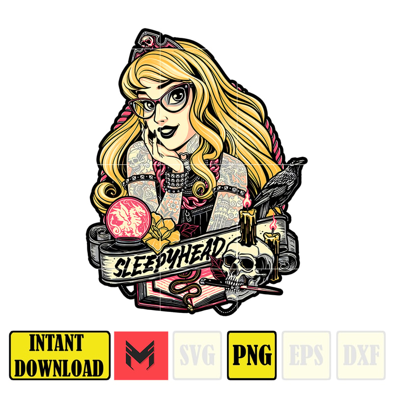 Punk Princess PNG, Rock Princess PNG, Mermaid PNG, Cartoon D | Inspire ...