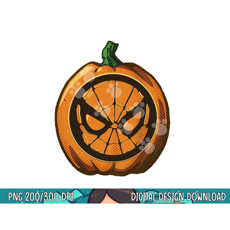 Marvel Spider-Man Halloween Pumpkin png, sublimation copy.jpg