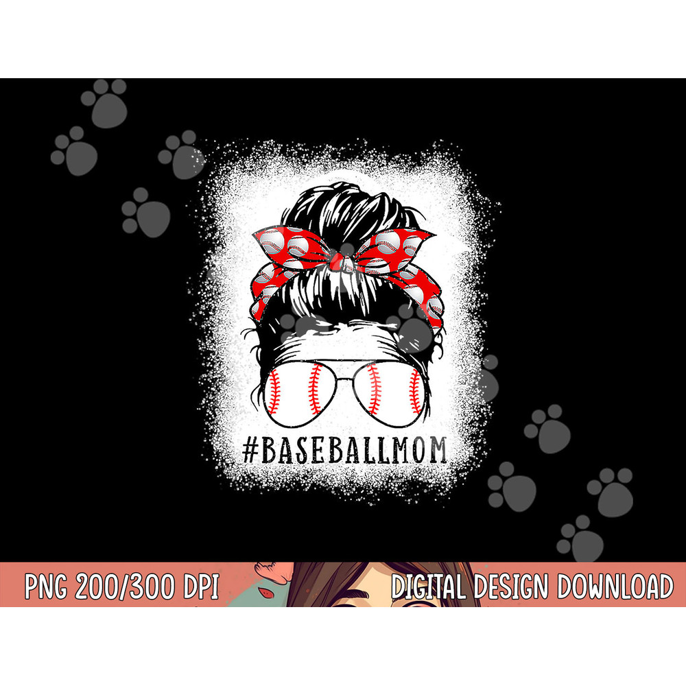 Baseball Mom Messy Bun Proud Mama Baseball Scarf Sunshades png, sublimation copy.jpg