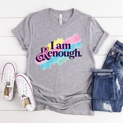 i am kenough, i am kenough shirt, i am kenough tee, tie dye ken shirt, kenough tee, barbi shirt, barbi movie, i am enoug