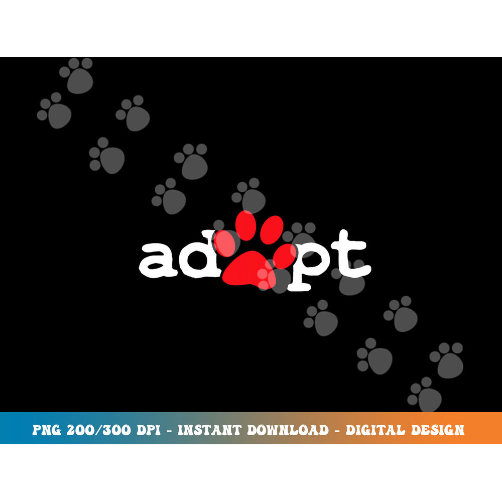 Dog Rescue Adopt Paw  png, sublimation copy.jpg