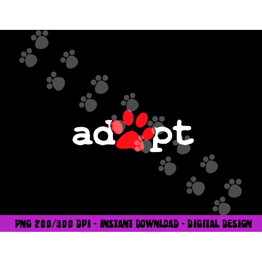 Dog Rescue Adopt Paw  png, sublimation copy.jpg