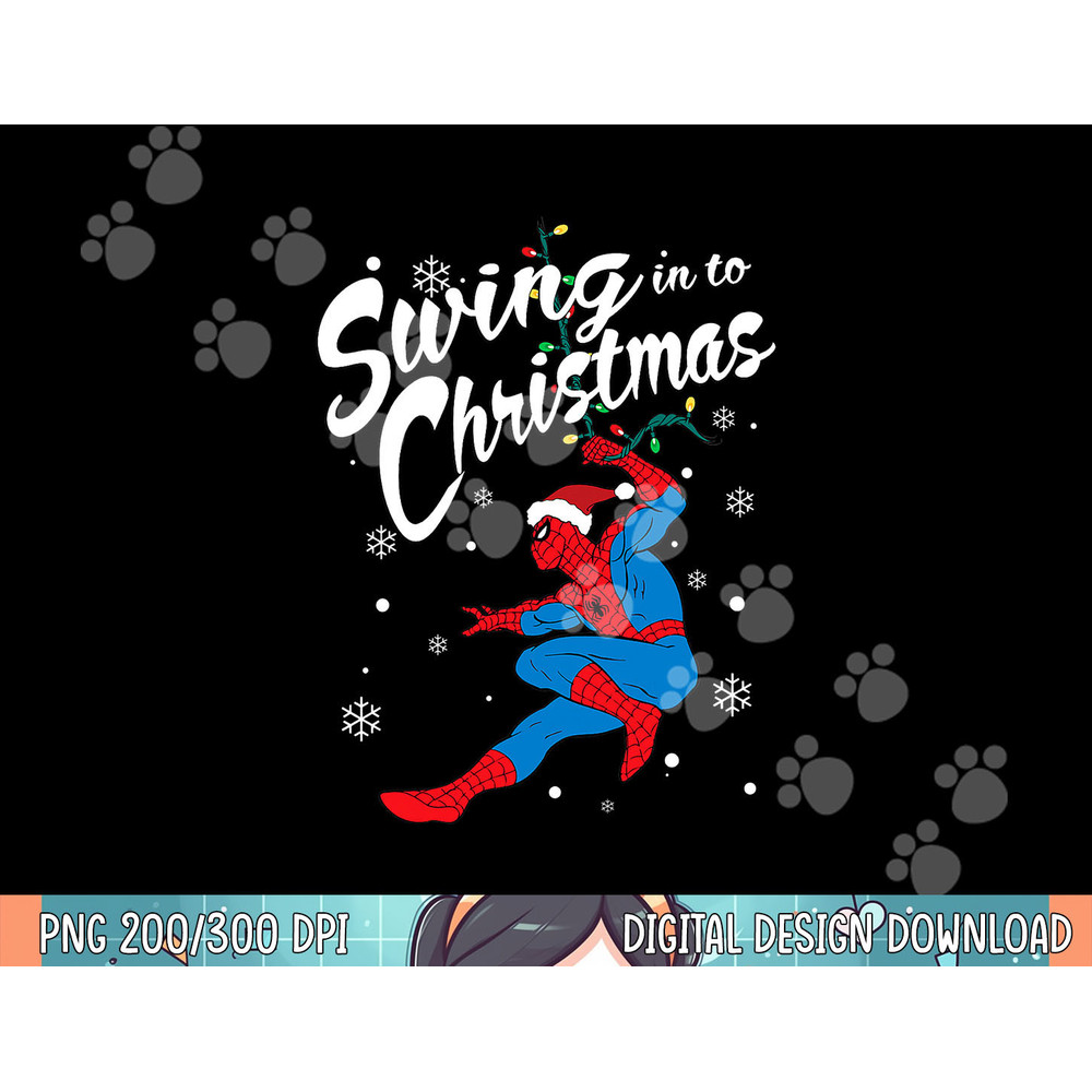Marvel Spider-Man Swing In To Christmas png,sublimation.jpg
