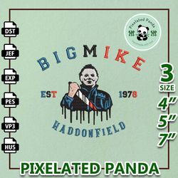 haddonfield embroidery design, halloween embroidery design, retro halloween embroidery, horror fans, micheal embroidery,