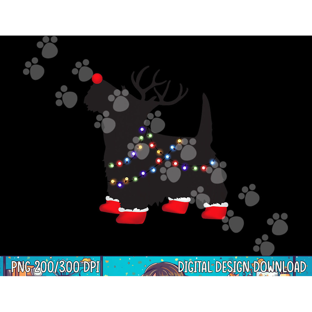 Matching Christmas Pajama png, sublimation Scottie Dog lights Family copy.jpg