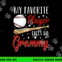 baseball my favorite player calls me grammy heart grandma png, sublimation copy