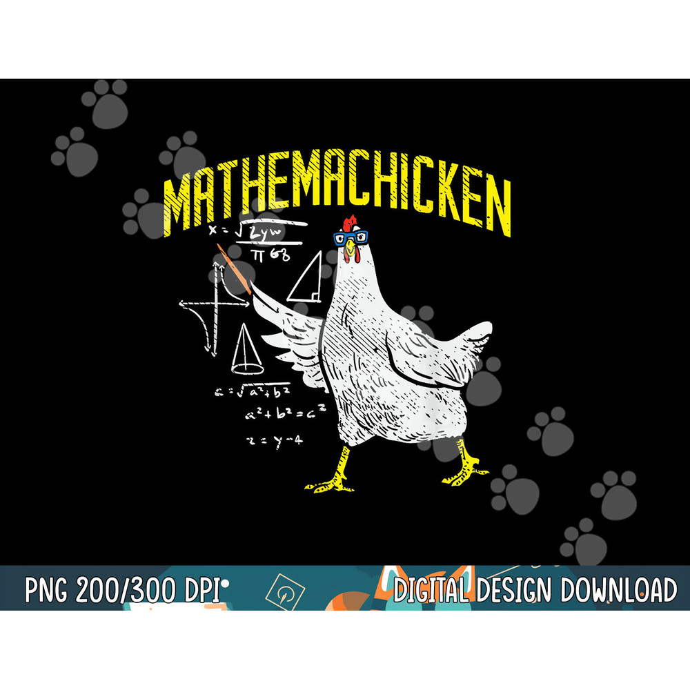 Mathemachicken Math Nerd Algebra Teacher Chicken png, sublimation copy.jpg