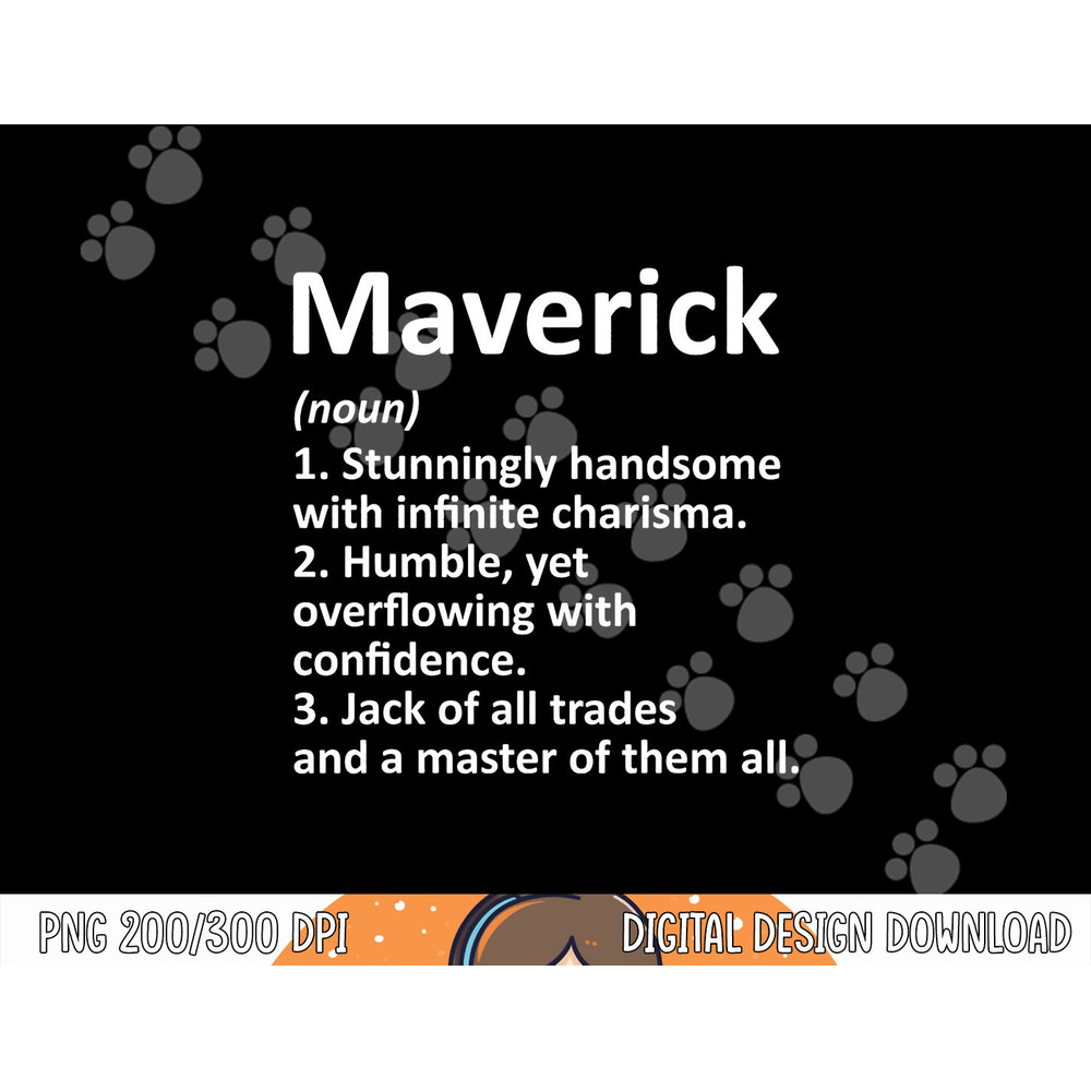 MAVERICK Definition Personalized Name Funny Birthday Gift png, sublimation copy.jpg